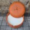 Orange Ottoman Dilly Dally Series by Luigi Massoni for Poltrona Frau, Italy, 1970s 17