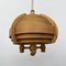 Vintage Swedish Lamella Hanging Lamp by Hans Agne Jackobsson, 1970s 11