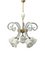 Murano Glas Ceiling Lamp in the style of Barovier and Toso, 1940s 2