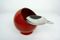 Small Red Smokny Spherical Ashtray from F.W. Quist, 1970s 6