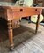 Grande Table de Ferme Antique en Bois avec Pieds Tournés, 19ème Siècle 5