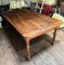 Grande Table de Ferme Antique en Bois avec Pieds Tournés, 19ème Siècle 2