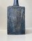 Scandinavian Brutalist Blue Stoneware Vase in the style of Annikki Hovisaari, 1970s, Image 3