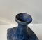 Scandinavian Brutalist Blue Stoneware Vase in the style of Annikki Hovisaari, 1970s, Image 7
