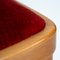 Art Nouveau Fledermaus Dining Chairs in Wood and Red Velvet by Josef Hoffmann for Wittmann, Austria, 1907, Set of 4 9