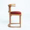 Art Nouveau Fledermaus Dining Chairs in Wood and Red Velvet by Josef Hoffmann for Wittmann, Austria, 1907, Set of 4 16