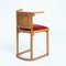 Art Nouveau Fledermaus Dining Chairs in Wood and Red Velvet by Josef Hoffmann for Wittmann, Austria, 1907, Set of 4 17