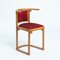 Art Nouveau Fledermaus Dining Chairs in Wood and Red Velvet by Josef Hoffmann for Wittmann, Austria, 1907, Set of 4 18
