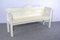 Antique White Painted Pine Bench, Late 19th Century 1