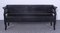 Antique Black Painted Pine Box Bench, Late 19th Century 4
