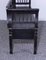 Antique Black Painted Pine Box Bench, Late 19th Century 9
