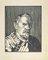 Paul Emile Colin, Portrait of Jules Lenard, Woodcut, 1930s, Image 1