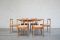 Mid-Century Danish Dining Table with 6 Chairs 3