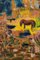 Sirio Pellegrini, Grazing Horse, Oil Painting, 1960s 3