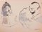 Mino Maccari, Personajes, Dibujo, 1932, Imagen 1