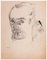 Mino Maccari, Autorretrato, Dibujo, Mid-Century, Imagen 1