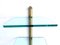 Hollywood Regency Wall Shelf in Brass and Glass by Peter Ghyczy, 1990s, Image 6