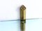 Hollywood Regency Wall Shelf in Brass and Glass by Peter Ghyczy, 1990s, Image 4