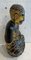 Massivholz Buddha mit goldener Patina, 20. Jh. 7