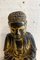 Massivholz Buddha mit goldener Patina, 20. Jh. 2