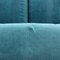 Iroko Cornaro Sofa in Wood and Azure Velvet by by Carlo Scarpa for Studio Simon, 1974 18