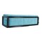 Iroko Cornaro Sofa in Wood and Azure Velvet by by Carlo Scarpa for Studio Simon, 1974 7