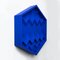 Brutalist Cobalt Blue Wood Wall Art Installation by Studio DeSimoneWayland 2