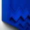 Brutalist Cobalt Blue Wood Wall Art Installation by Studio DeSimoneWayland 8
