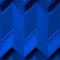 Brutalist Cobalt Blue Wood Wall Art Installation by Studio DeSimoneWayland 4