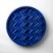 Brutalist Cobalt Blue Wood Wall Art Installation by Studio DeSimoneWayland 5
