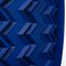 Brutalist Cobalt Blue Wood Wall Art Installation by Studio DeSimoneWayland 5