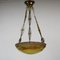 Glaspaste Lampe von G. Ve Croismare Muller für Muller Frères, 1920er 1