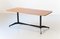 Mid-Century Modern Italian Teak with Black Iron and Brass Dining Table, 1950s 1