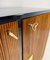 Italian Art Deco Walnut and Gold Leaf Bar Cabinet by Osvaldo Borsani, 1950s, Image 9