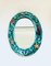Vintage Art Ceramics Ocean Oval Wall Mirror by Supercasa, 1960s 2