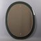 Espejo modernista ovalado de vidrio ahumado de Veca, Italia, años 70, Imagen 7