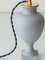 Vintage Amphora Table Lamp with New Pleated William Morris Shade by Flora Gouda, 1950s 5
