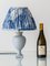 Vintage Amphora Table Lamp with New Pleated William Morris Shade by Flora Gouda, 1950s 2