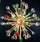 Art Deco Style Sputnik Chandelier in Murano Glass, Venice, Italy, 1981 1