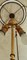 Mid-Century Stehlampe aus Messing mit Lederschirm, 1950er 4