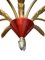Hollywood Regency 5-Arm Spider Kronleuchter im Stilnovo Stil, Italien, 1950er 5