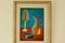 Bertil Öhlund, Still Life with Lamp, Jug & Saucer, 1948, Oil on Panel, Framed, Image 2