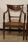 Antique Walnut and Vienna Sraw Armchairs, Set of 2, Image 10