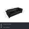 DS-17 3-Sitzer Sofa aus schwarzem Leder von de Sede 2