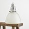 Antique Reclaimed Holophane Glass Pendant Light, 1940s, Image 2