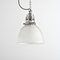 Antique Reclaimed Holophane Glass Pendant Light, 1940s, Image 3