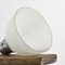 Antique Reclaimed Holophane Glass Pendant Light, 1940s, Image 4