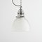 Antique Reclaimed Holophane Glass Pendant Light, 1940s, Image 1