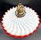 Antique Pull Lamp with Porcelain Weight and Red Glass Rim by Murano for Made Murano Glass, 1890s, Image 3