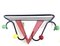 Matégot Style Wall Coat Rack by Mathieu Matégot, 1950, Image 1